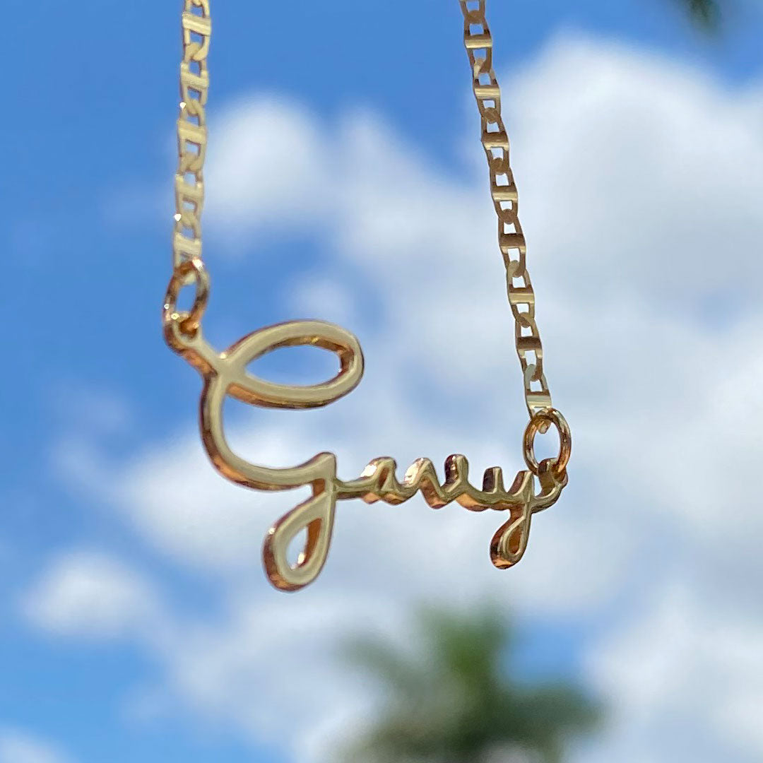 Personalized Signature Name Pendant