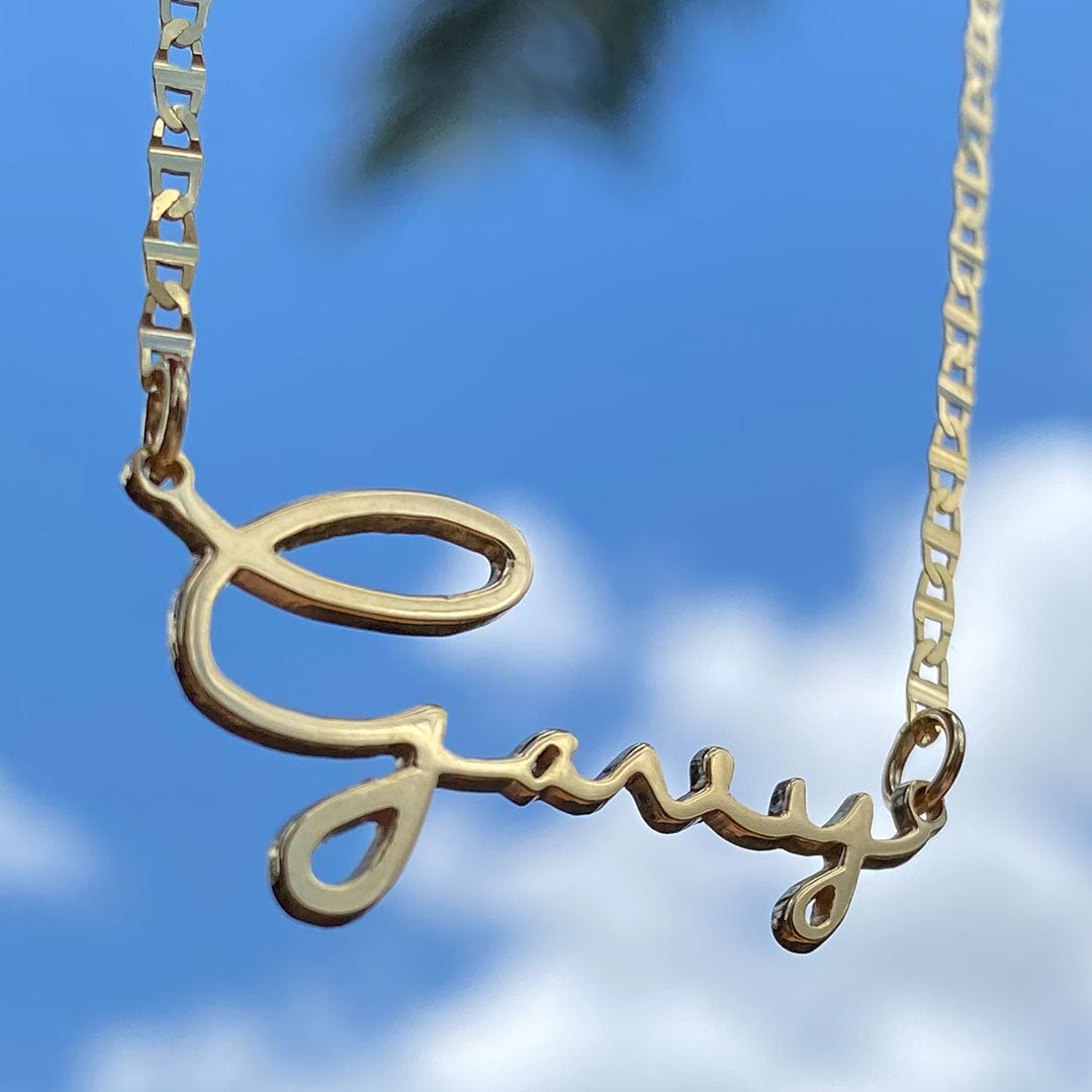 Personalized Signature Name Pendant