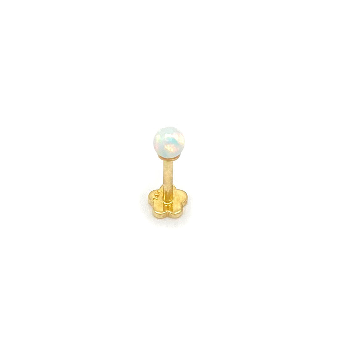 14k Opal Internal Threaded Stud