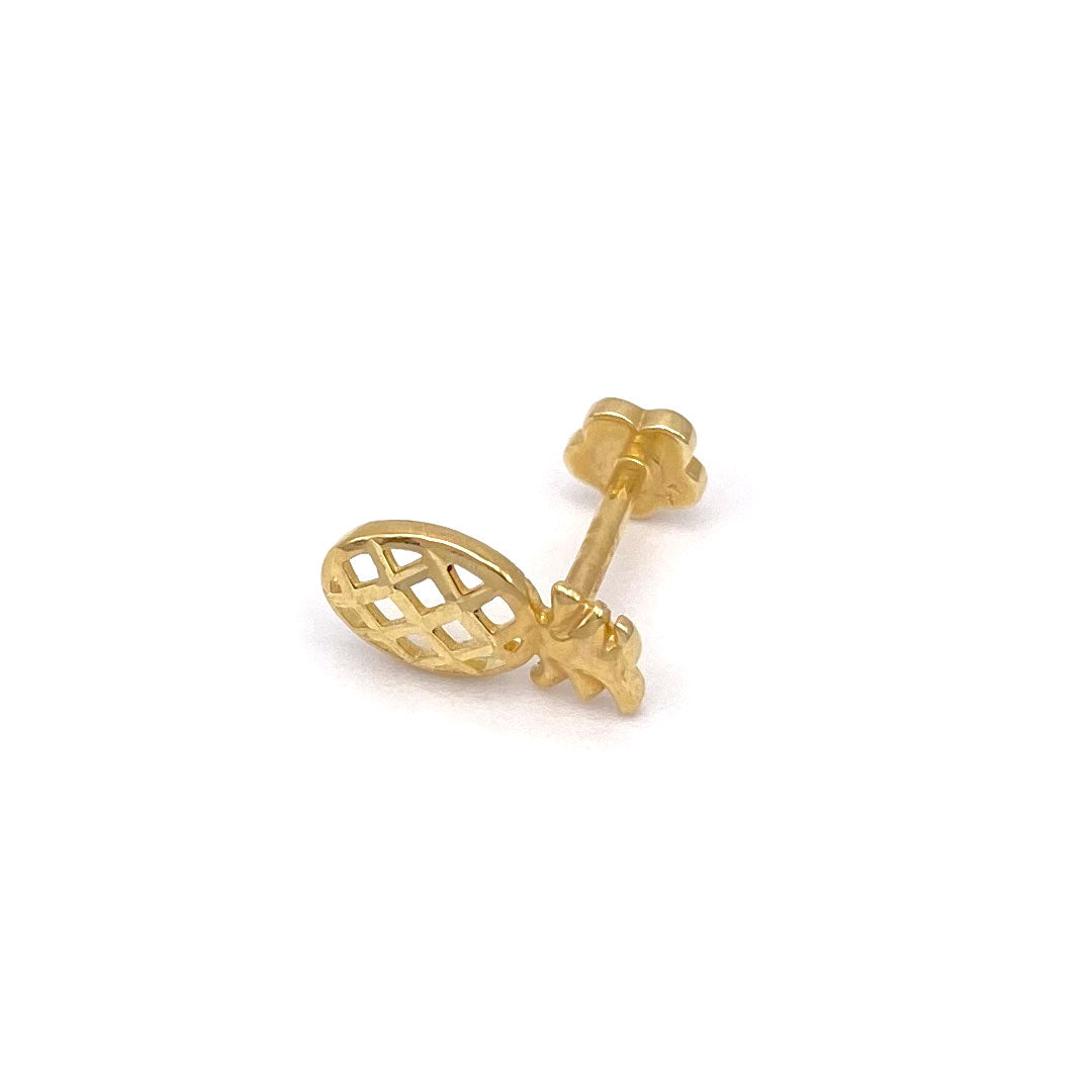 14k Pineapple Internal Threaded Stud