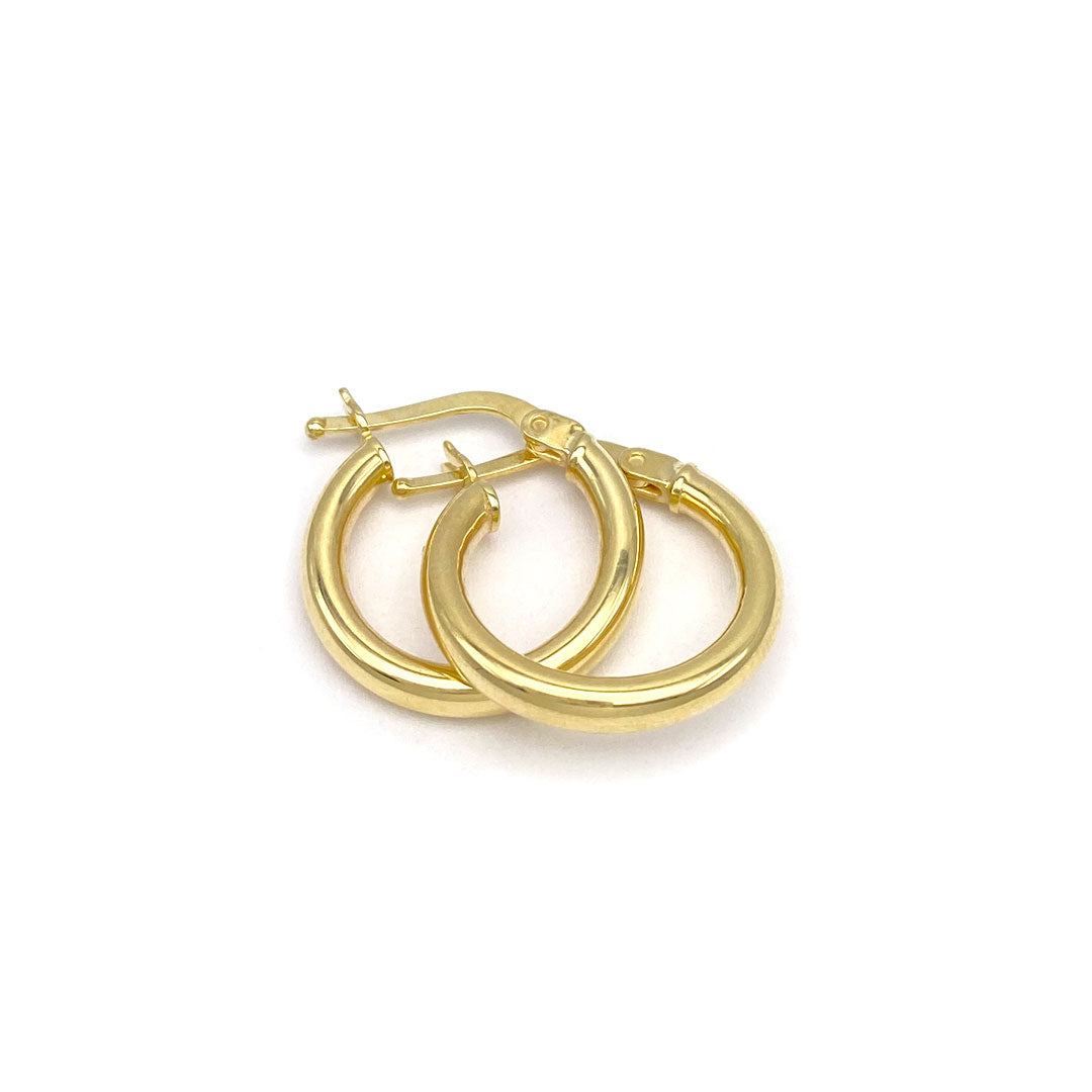 10k Plain Hoop Earrings