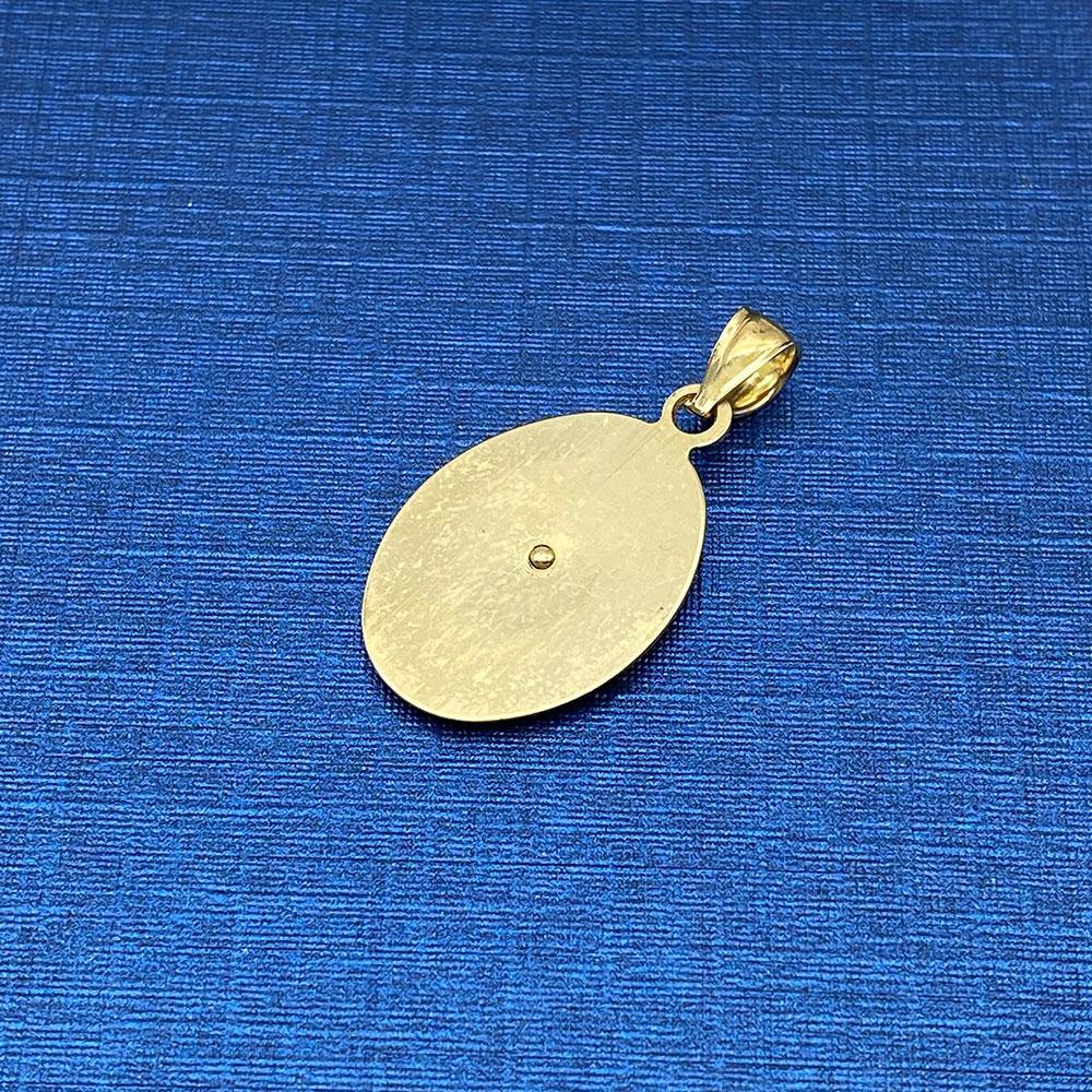 10k Jesus Oval Pendant - Yellow Brick Empire