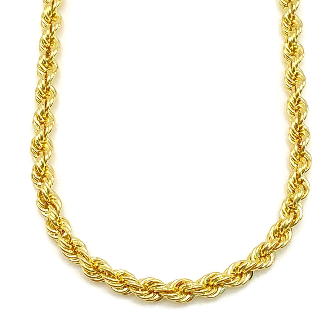 10k Hollow Rope Chain 4mm