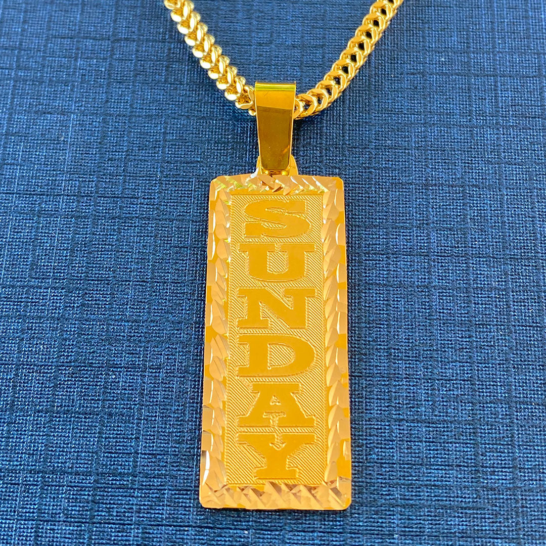 Sunday Block Name Tag