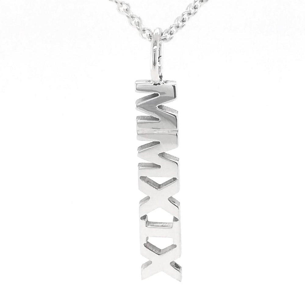 Personalized Mini Vertical Name Pendant