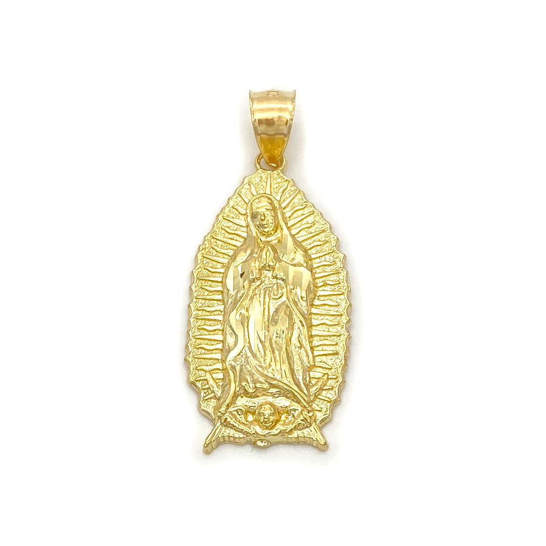 10k Virgin Mary Religious Pendant